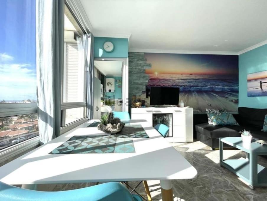 Traumhafte Wohnung Mit Panoramablick Und Pool Playa del Inglés Exteriör bild